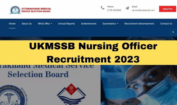 UKMSSB Recruitment : Apply Online for 1455 Nursing Officer Vacancies from Dec 12