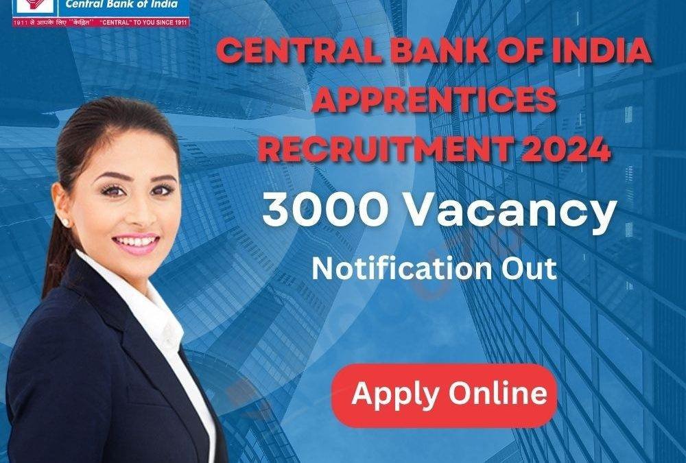 Central Bank of India Apprentices Recruitment 2024 | Jobuza