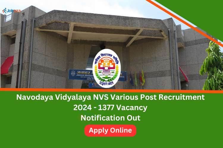 Navodaya Vidyalaya NVS Various Post Recruitment 2024 | Jobuza