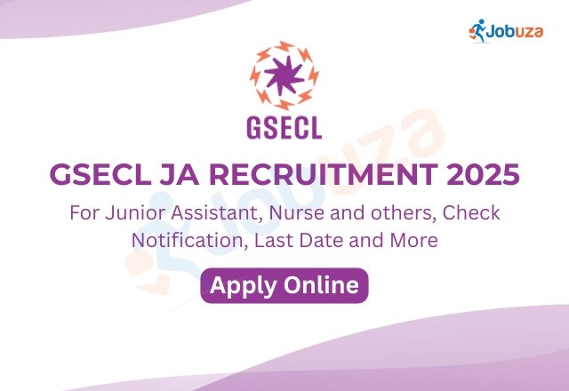 GSECL Recruitment 2025 Notification Out Apply for JA, Nurse...