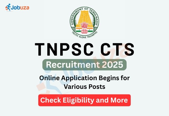 TNPSC CTS Recruitment 2025 Apply Online for 330 Vacancies...