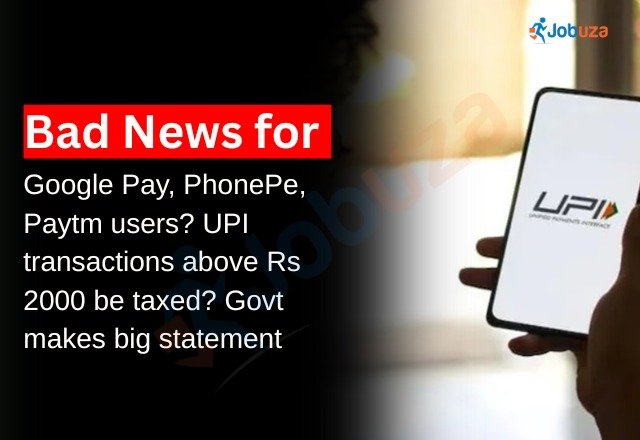 Big Update on UPI Govt Responds to Tax Rumours on Payments...