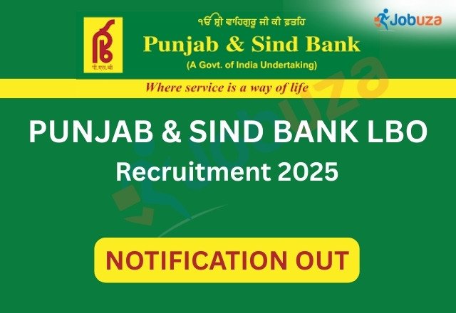 Punjab and Sindh Bank LBO Recruitment 2025 750 Vacancies