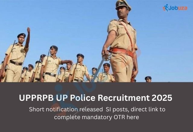 UP Police 2025 SI Recruitment Massive 4,543 Vacancies